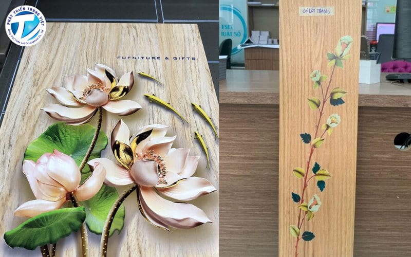 Mực in UV trên chất liệu gỗ